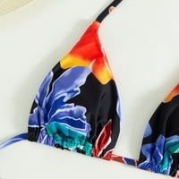 Женски бански костюм Bandeau Bikini Set Push-Up Brazilian Breachear Beach-Wiar Swimsuit