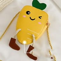 Малко дете чанта мини чанта за пратеник kids coin purse kydler messenger чанта преносима модна сладка анимационна репичка форма на детско пратеник монета за чанта с малка раница