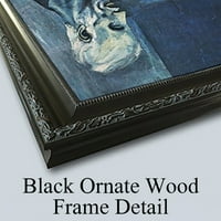 Amaldus Nielsen Black Ornate Wood Famed Double Matted Museum Art Print, озаглавен - Атлантическият океан