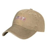 Бейзболна шапка, регулируем размер за работещи тренировки и дейности на открито през всички сезони, патриотизъм - естествен