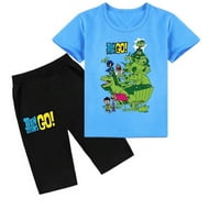 Bzdaisy тийнейджърски титани отиват с тениска с къс ръкав комплект-забавни и цветни дрехи за анимационни филми за момчета и момичета на възраст 3-12 години