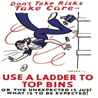 Плакат за безопасност на WW, не поемайте рискове, внимавайте да печатате от Mary Evans Picture Libraryonslow Auctions Limited