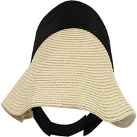 Southwit Sunproof Straw Hat for Women Сгъваема слънчева шапка Жени Лято широка шапка за жени за жени
