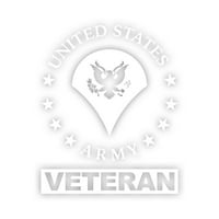- Специализиран ветеран Американски армейски ранг стикер Декал Намаляване - самозалепващо винил - устойчив на атмосферни влияния - направен в САЩ - много цветни и размери - SPC OR -E4