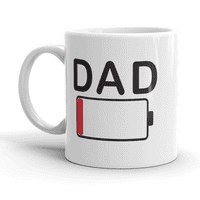 Татко чаша батерия Смешни бащи ден кафе чаша-11oz