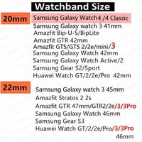Yuiyuka каишка за Samsung Galaxy Watch Pro Classic Active Gear S Frontier Magnetic Bracelet Huawei GT 2 3 Pro Bands - Tourquise