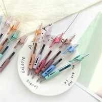 Hesroicy Push Design Gel Pen Set-Цветни, неплъзгащи се гел химикалки с удобно захващане, креативно и дълготрайно, подходящо за студенти, които полагат изпити