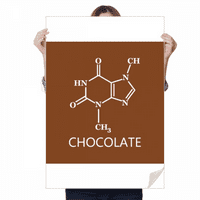 Чек молекулярна структура Шоколадов стикер Декорация плакат Playbill Wallpaper Window Decal