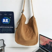 Cocopeaunt минималистичен стил Твърди чанти за рамо памучен унизинг Твърди кръстосани торбички платно