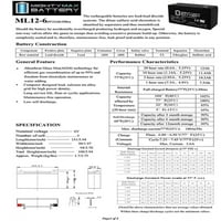 6V 12AH F -подмяна на батерия за Neptune NT - опаковка